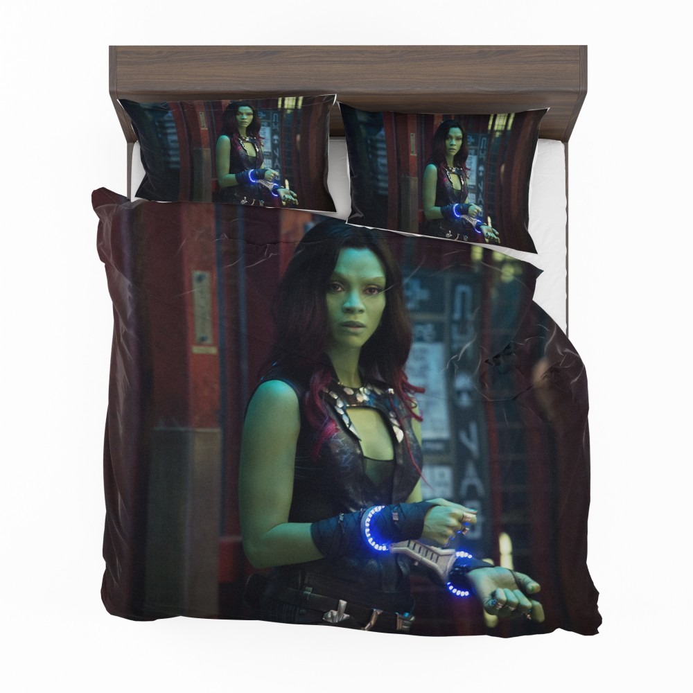 Alternative view of Guardians Of The Galaxy Movie Gamora Zoe Saldana Bedding Set - Custom Bedding Set