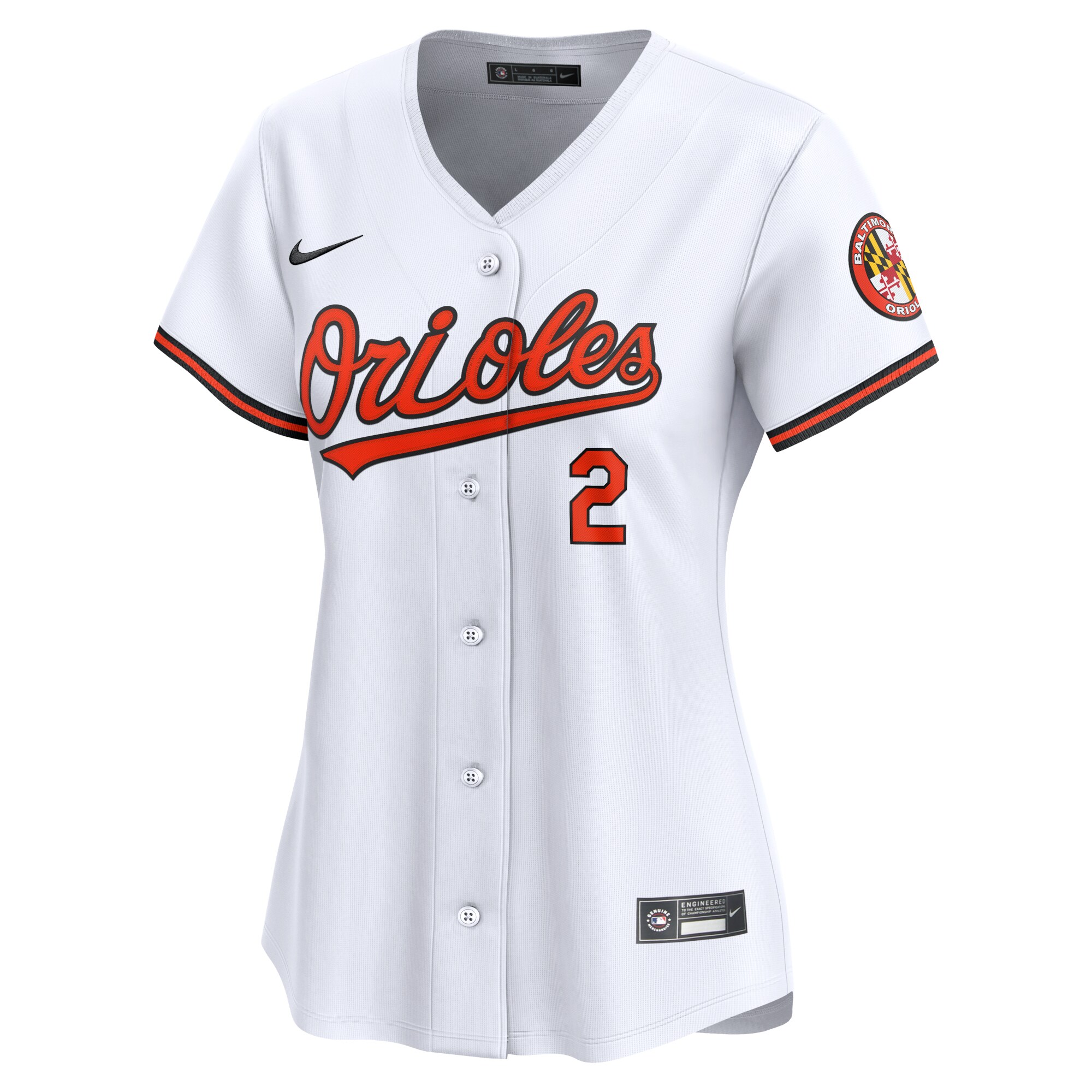 Alternative view of Gunnar Henderson Baltimore Orioles Women's Home Limited Player Jersey - White