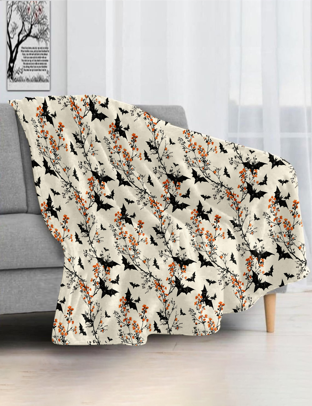 Halloween Bat Blanket