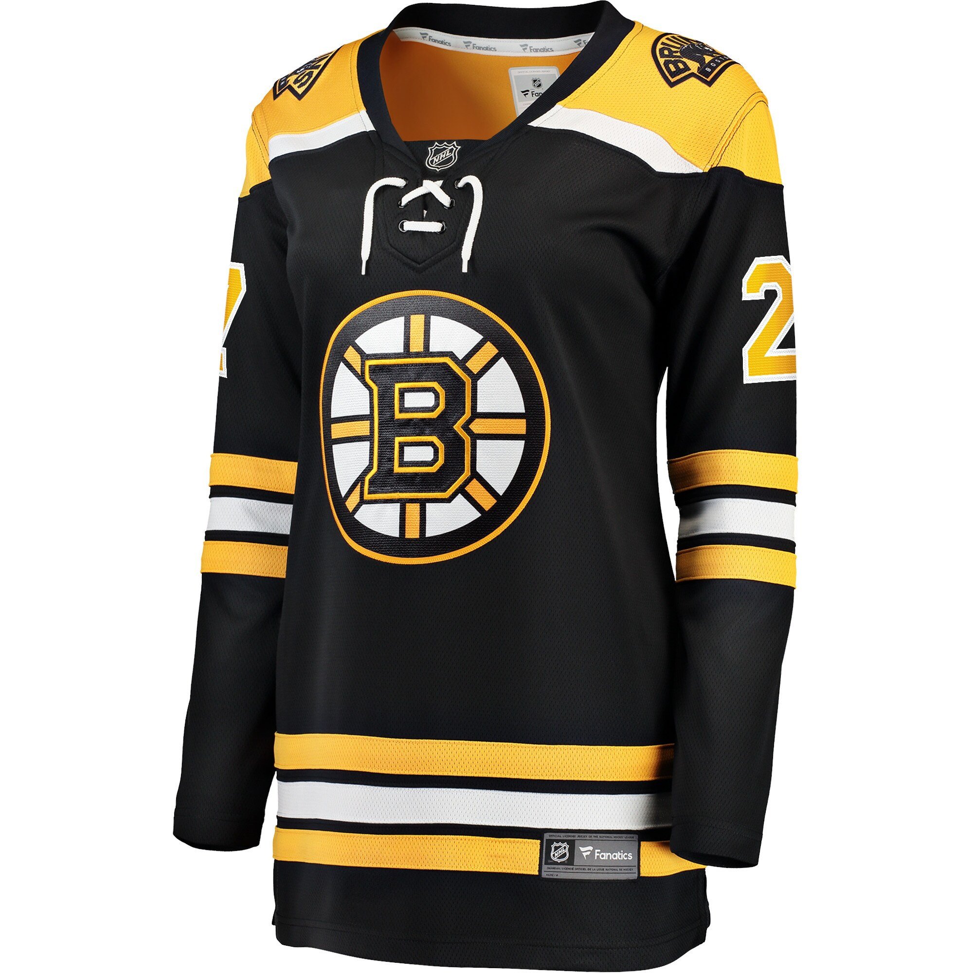 Alternative view of Hampus Lindholm 27 Boston Bruins Home Breakaway Jersey - Women, Black - JS483 