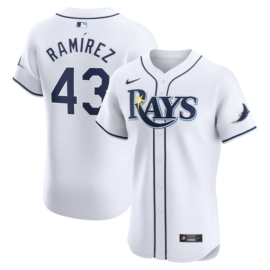 Harold Ramirez 43 Tampa Bay Rays Home Elite Player Men Jersey - White - JS578 