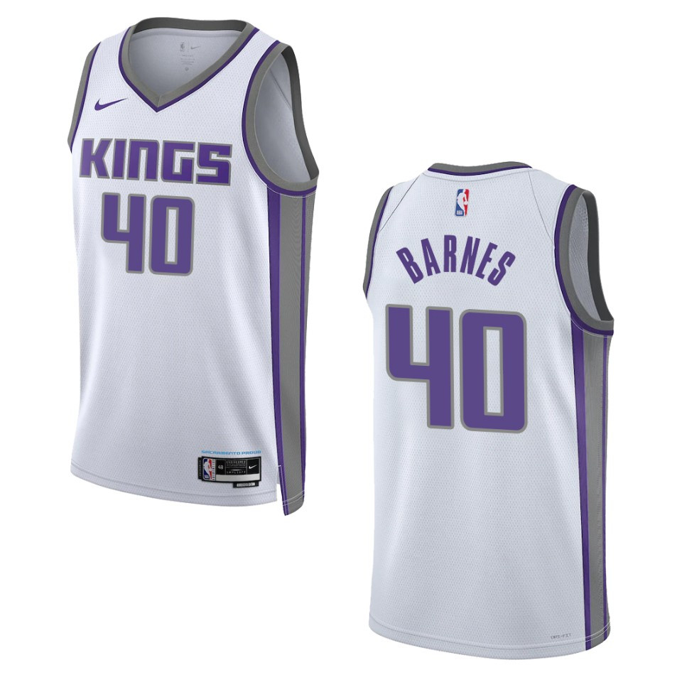 Harrison Barnes Association Edition Sacramento Kings 2022-23 White Swingman Jersey