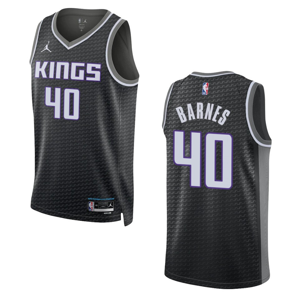 Harrison Barnes Black Statement Edition 2022-23 Sacramento Kings Swingman Jersey