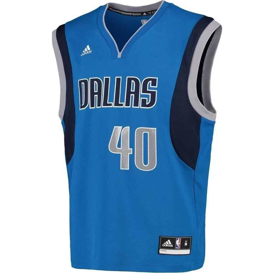 Alternative view of Harrison Barnes Dallas Mavericks Jersey - Blue - JS289 