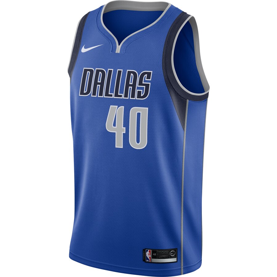 Alternative view of Harrison Barnes Dallas Mavericks Swingman Jersey Royal - Icon Edition