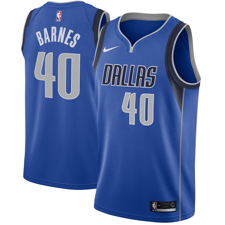 Harrison Barnes Dallas Mavericks Swingman Jersey Royal - Icon Edition