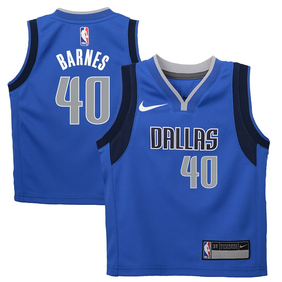 Harrison Barnes Dallas Mavericks Toddler Replica Jersey Royal - Icon Edition