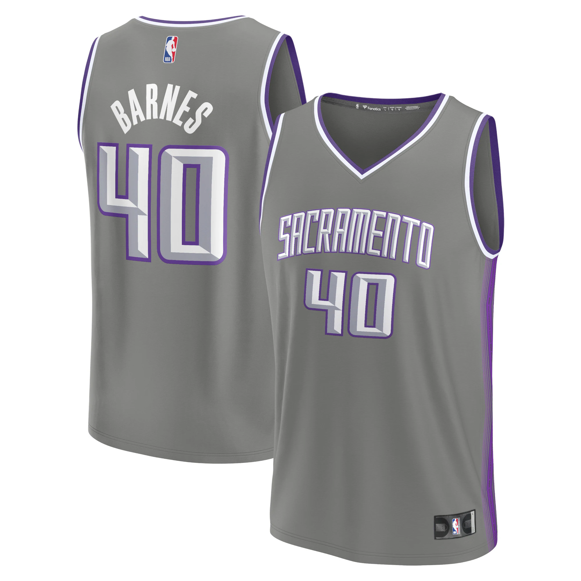 Harrison Barnes Sacramento Kings Fanatics Branded 2022/23 Fastbreak Jersey - City Edition - Gray