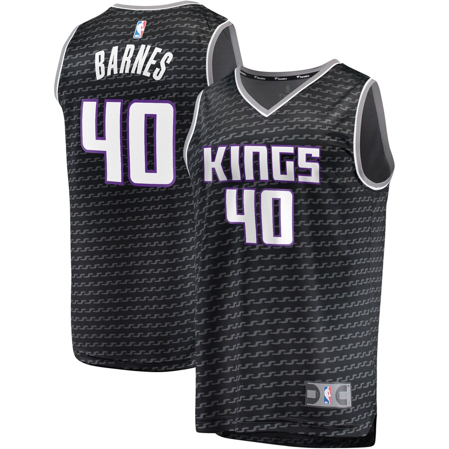 Harrison Barnes Sacramento Kings Fanatics Branded Fast Break Player Replica Jersey - Statement Edition - Black