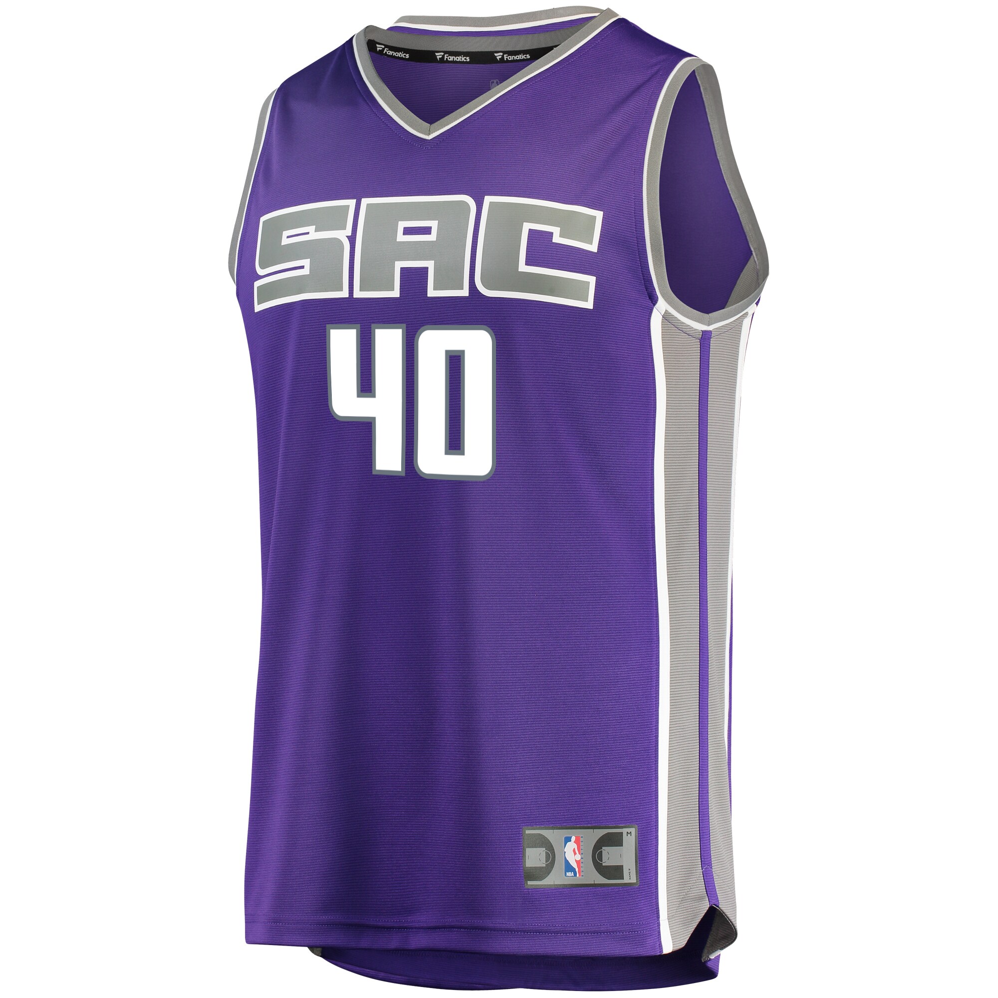 Alternative view of Harrison Barnes Sacramento Kings Fanatics Fast Break Replica Jersey - Icon Edition - Purple