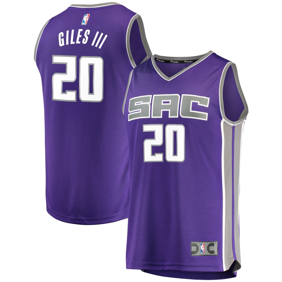 Harry Giles Sacramento Kings Fanatics Branded Fast Break Road Replica Player Jersey - Purple