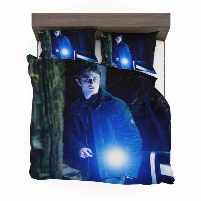 Alternative view of Harry Potter And The Deathly Hallows Movie Daniel Radcliffe Bedding Set - Custom Bedding Set