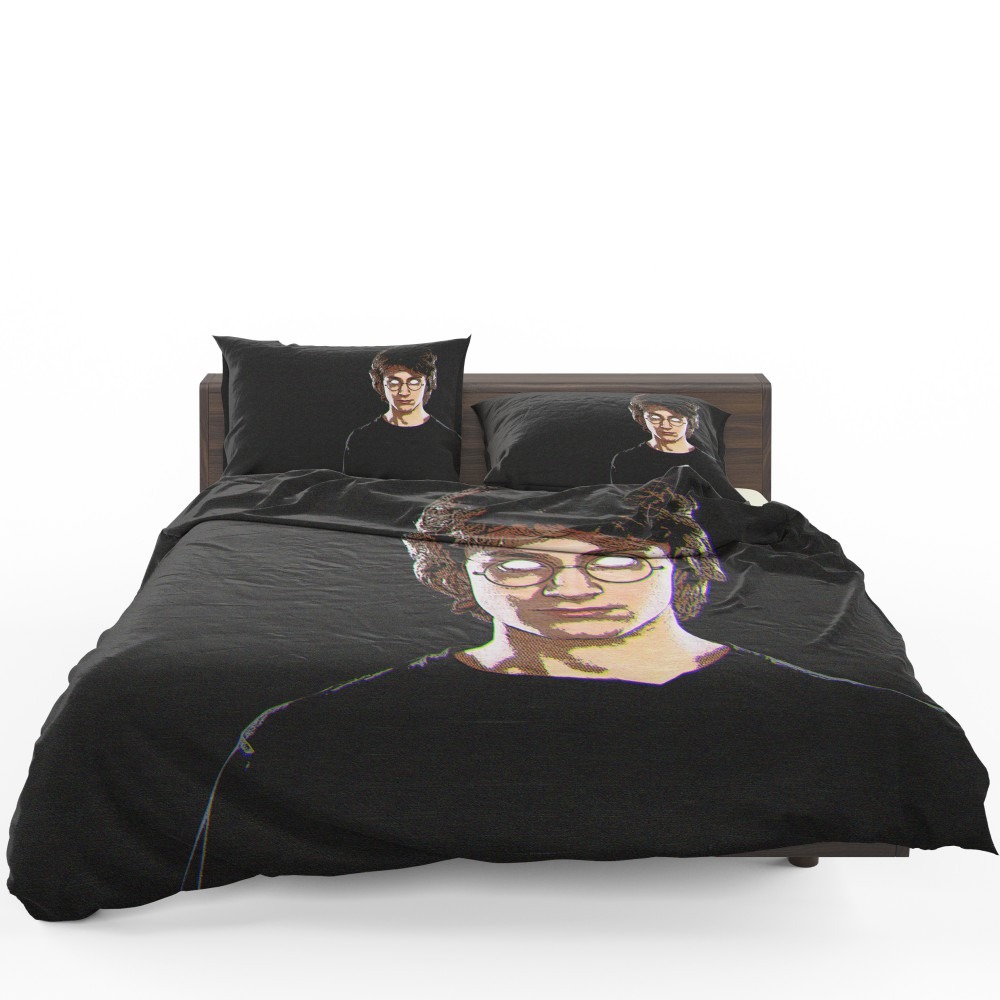 Harry Potter Movie Glitch Art Bedding Set - Custom Bedding Set