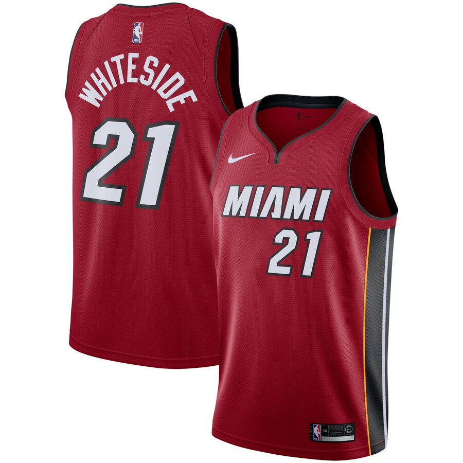 Hassan Whiteside Miami Heat Replica Swingman Jersey - Statement Edition - Red