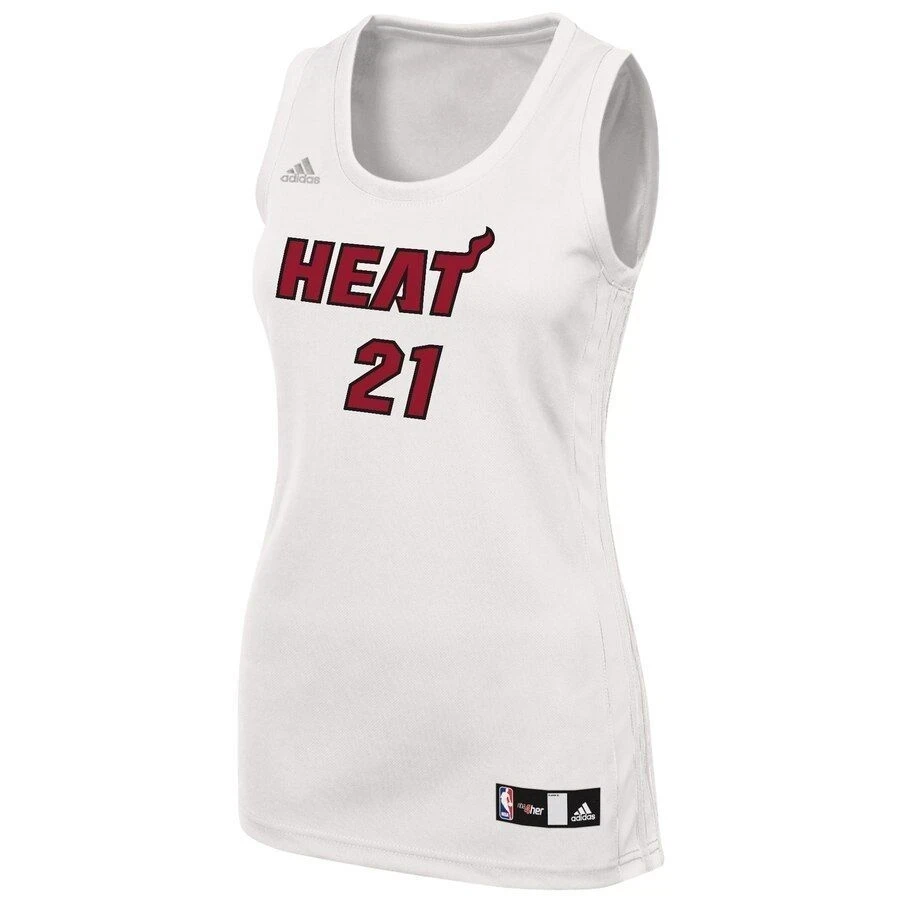 Alternative view of Hassan Whiteside Miami Heat Women's Fashion Jersey - White - JS862 