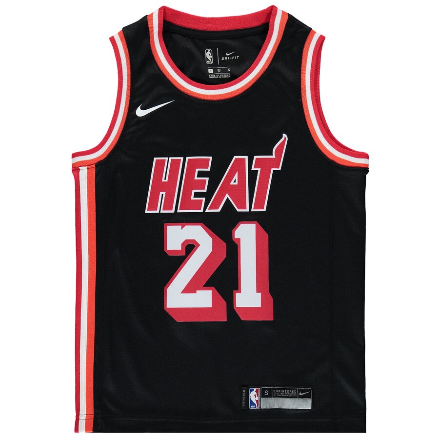 Alternative view of Hassan Whiteside Miami Heat Youth Hardwood Classics Swingman Jersey - Black