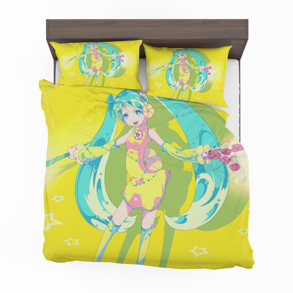 Alternative view of Hatsune Miku Vocaloid Japanese Anime Bedding Set - Custom Bedding Set