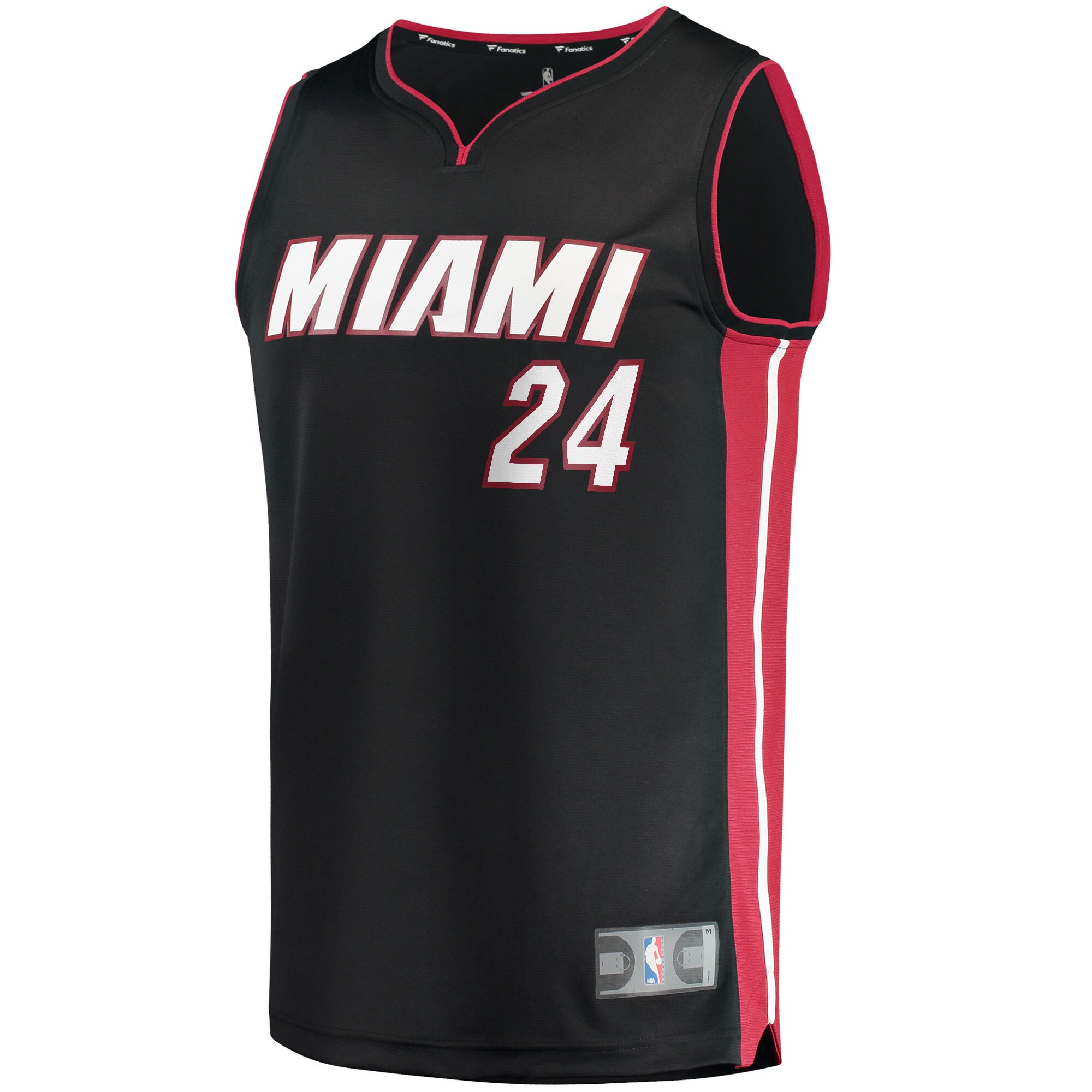 Alternative view of Haywood Highsmith Miami Heat Fanatics 2021/22 Fast Break Replica Jersey - Icon Edition - Black
