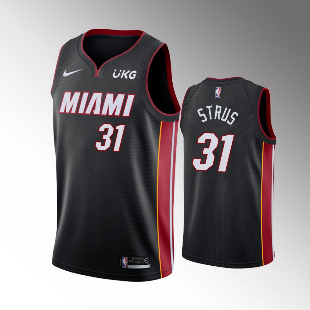 Heat Max Strus Icon Edition Black Strus Miami Jersey