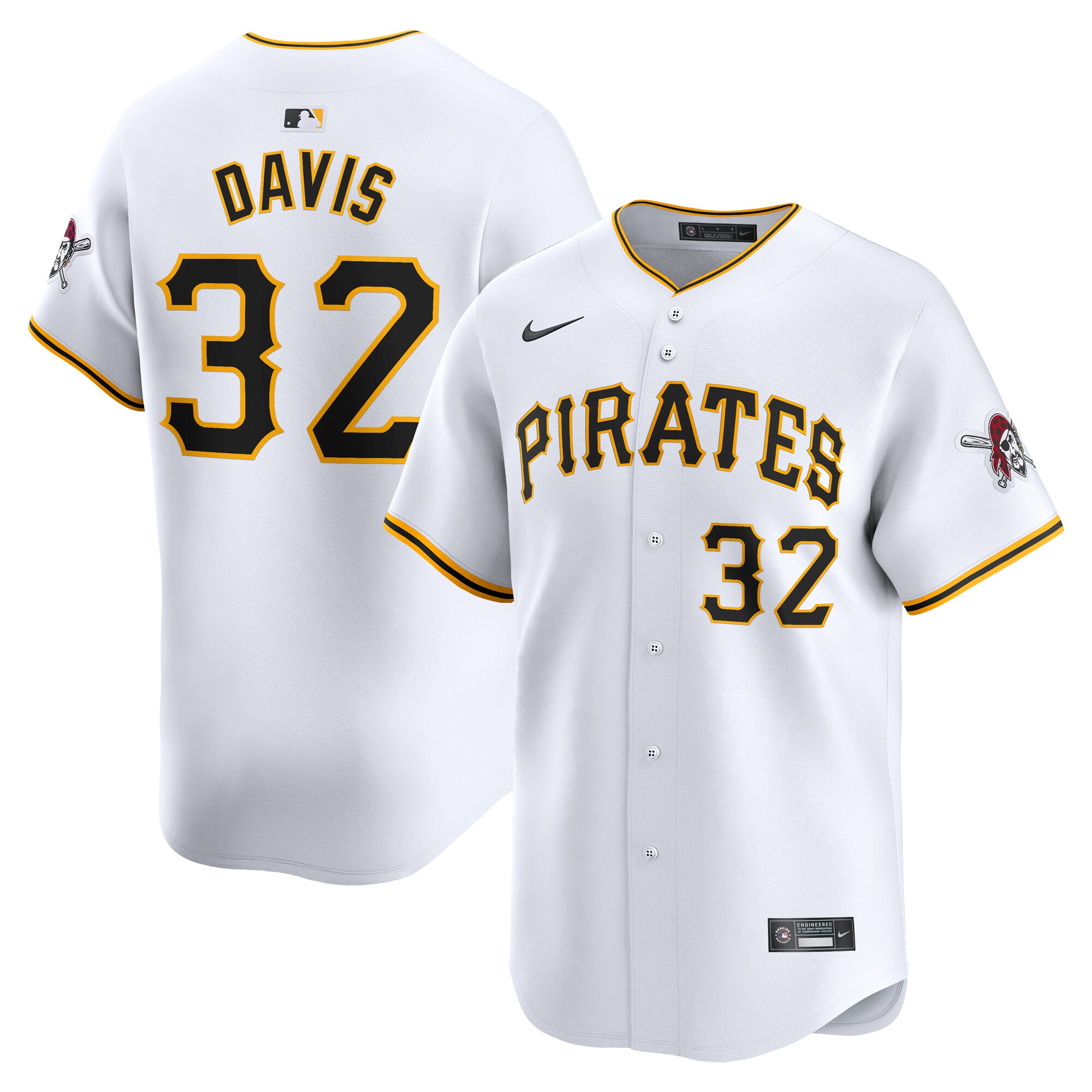 Henry Davis Pittsburgh Pirates Home Limited Player JerseyÃƒâ€šÃ‚Â ÃƒÂ¢Ã¢â€šÂ¬Ã¢â‚¬Å“ White