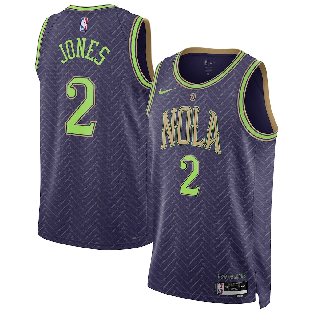 Herbert Jones 2 New Orleans Pelicans Unisex 2024/25 Swingman Player Jersey - City Edition - Purple - JS692 