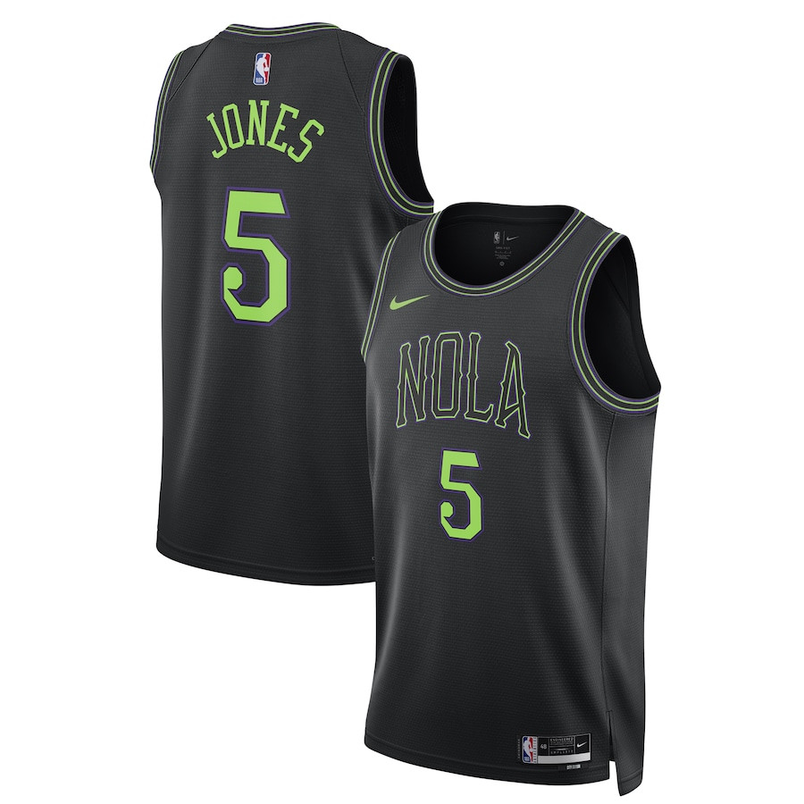 Herbert Jones 5 New Orleans Pelicans 2023/24 City Edition Swingman Jersey - Black - JS285 