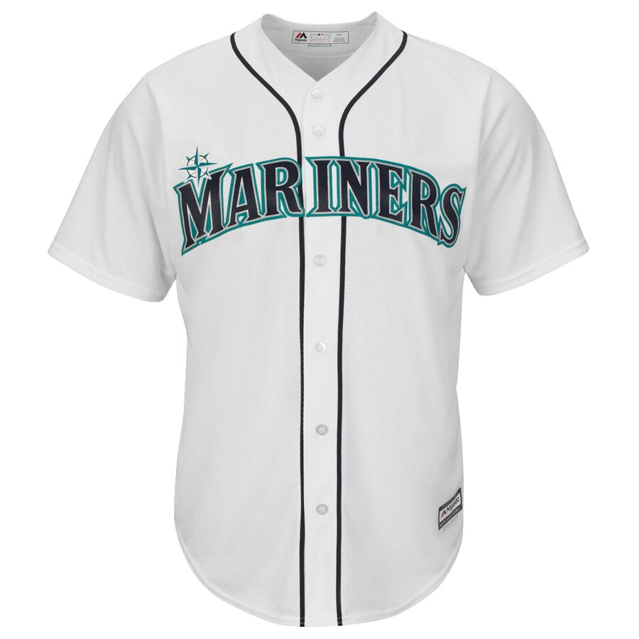 Alternative view of Hisashi Iwakuma Seattle Mariners Majestic Cool Base Player Jersey - White