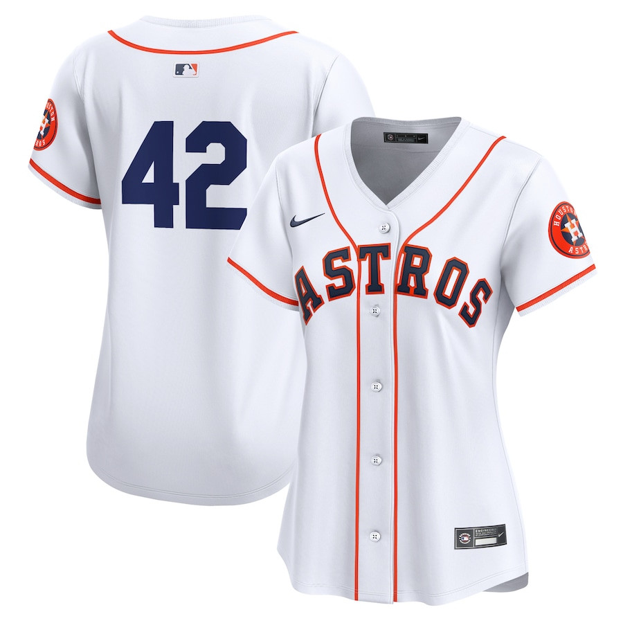 Houston Astros 2024 Jackie Robinson Day Home Limited Women Jersey - White 