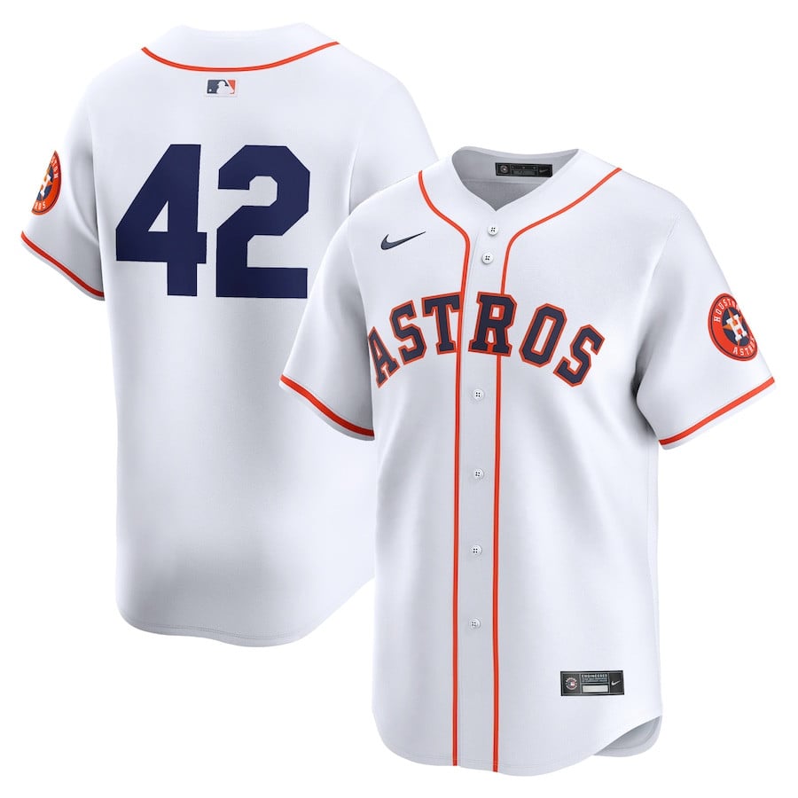 Houston Astros 2024 Jackie Robinson Day Home Men Limited Jersey - White 