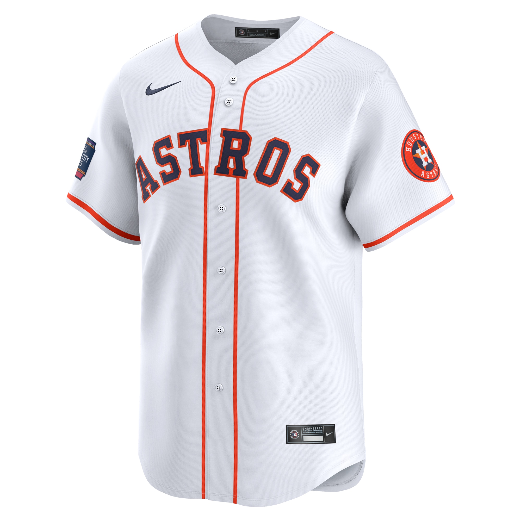 Alternative view of Houston Astros 2024 Mlb World Tour Mexico City Series Home Limited JerseyÃƒâ€šÃ‚Â ÃƒÂ¢Ã¢â€šÂ¬Ã¢â‚¬Å“ White
