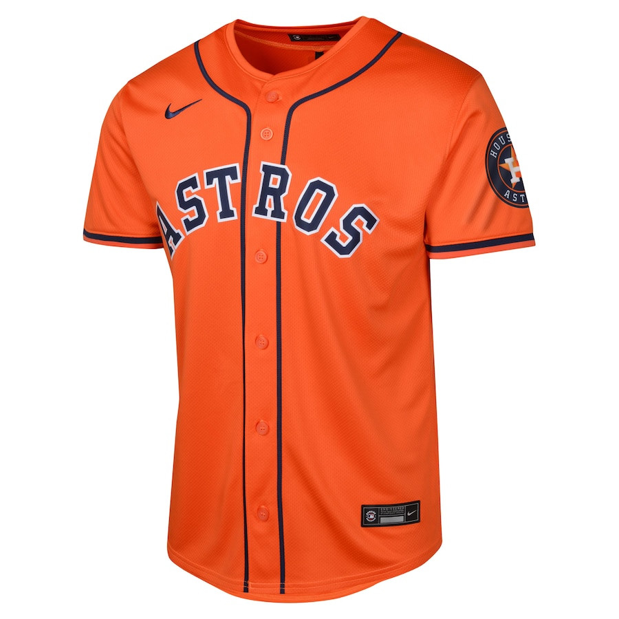 Alternative view of Houston Astros Alternate Limited YOUTH Jersey - Orange 