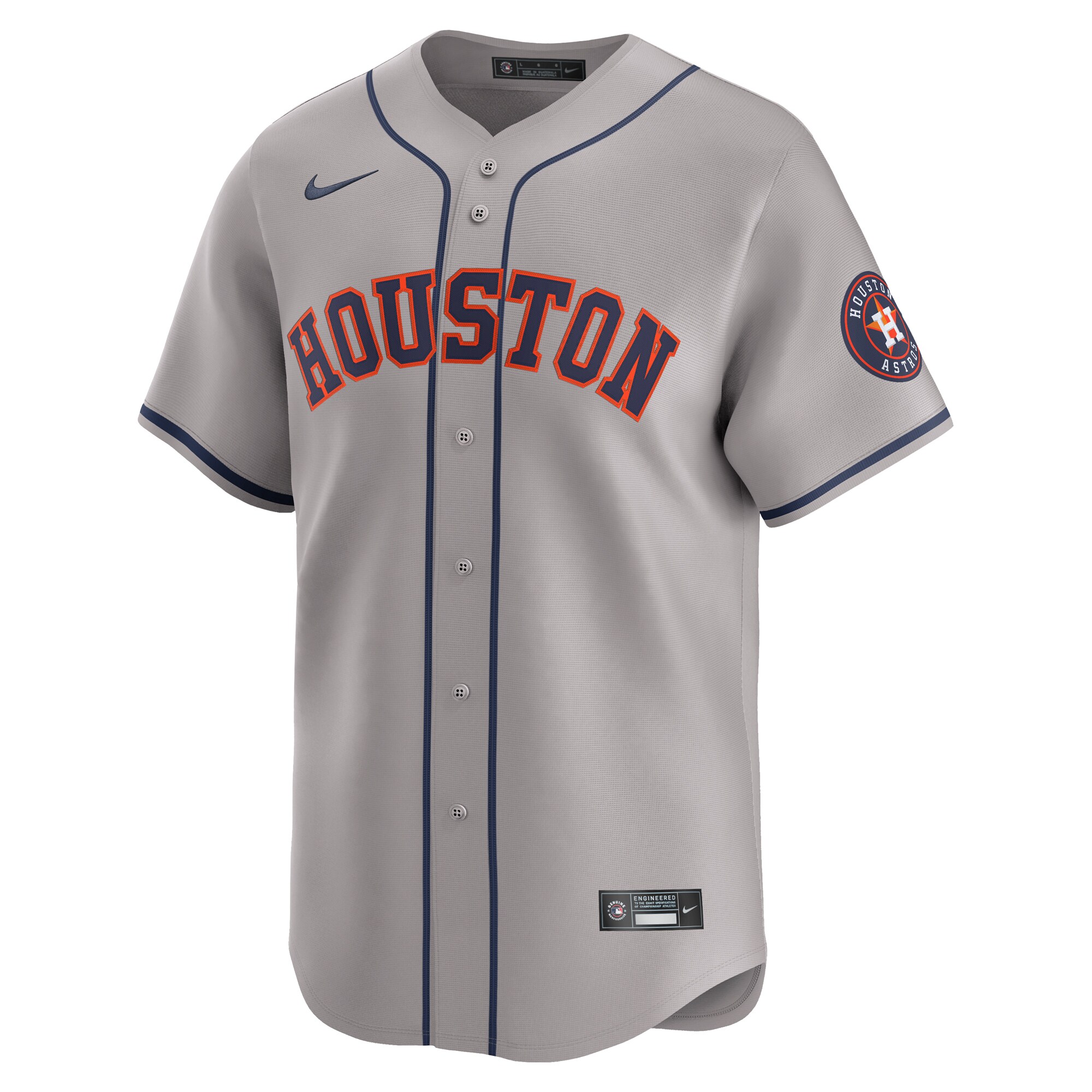 Alternative view of Houston Astros Away Limited Jersey - Gray