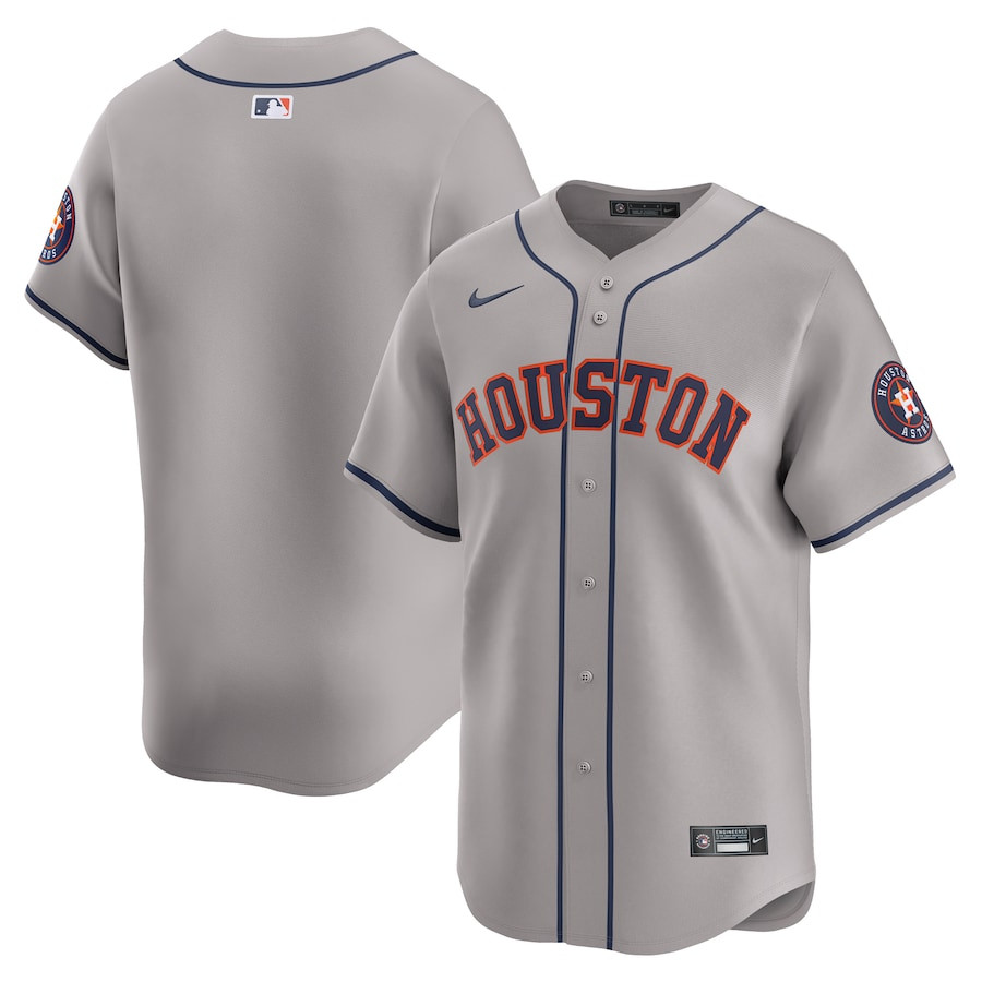 Houston Astros Away Limited Men Jersey - Gray 
