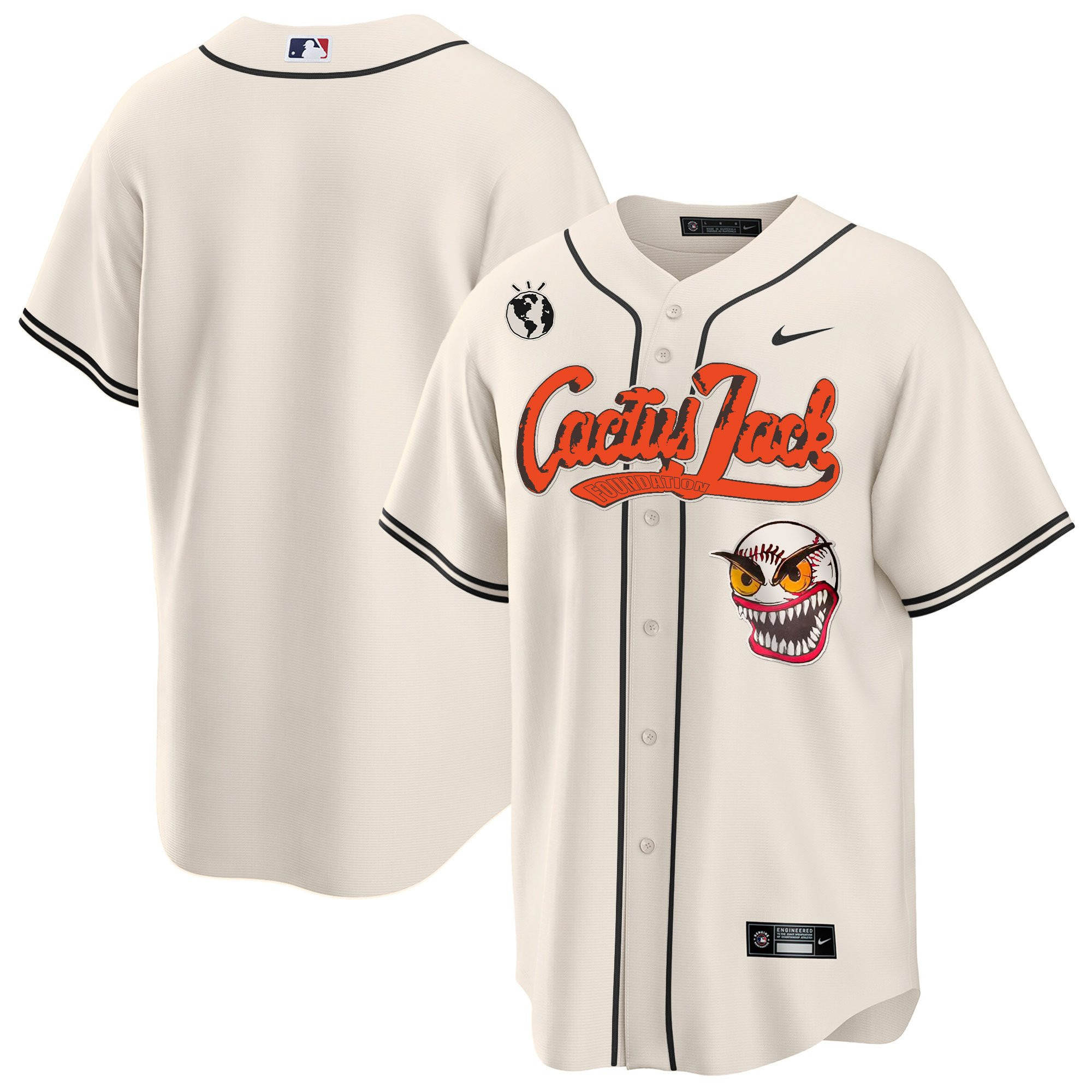 Houston Astros Cactus Jack Cream Jersey - Men