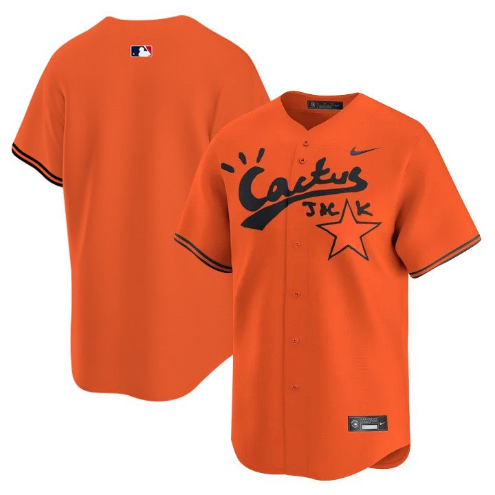 Houston Astros Cactus Jack Men Jersey - Orange