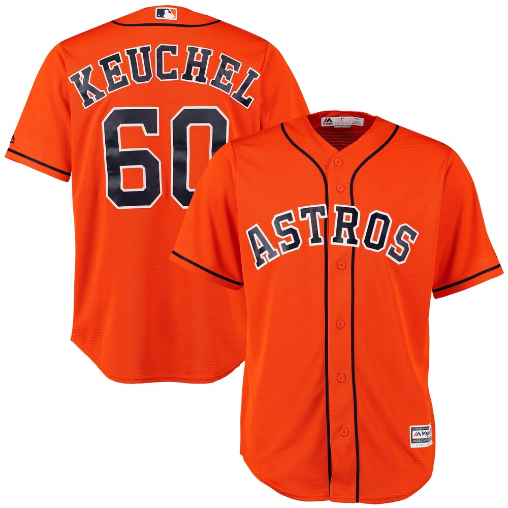 Houston Astros Dallas Keuchel Majestic Official Cool Base Player Jersey - Orange