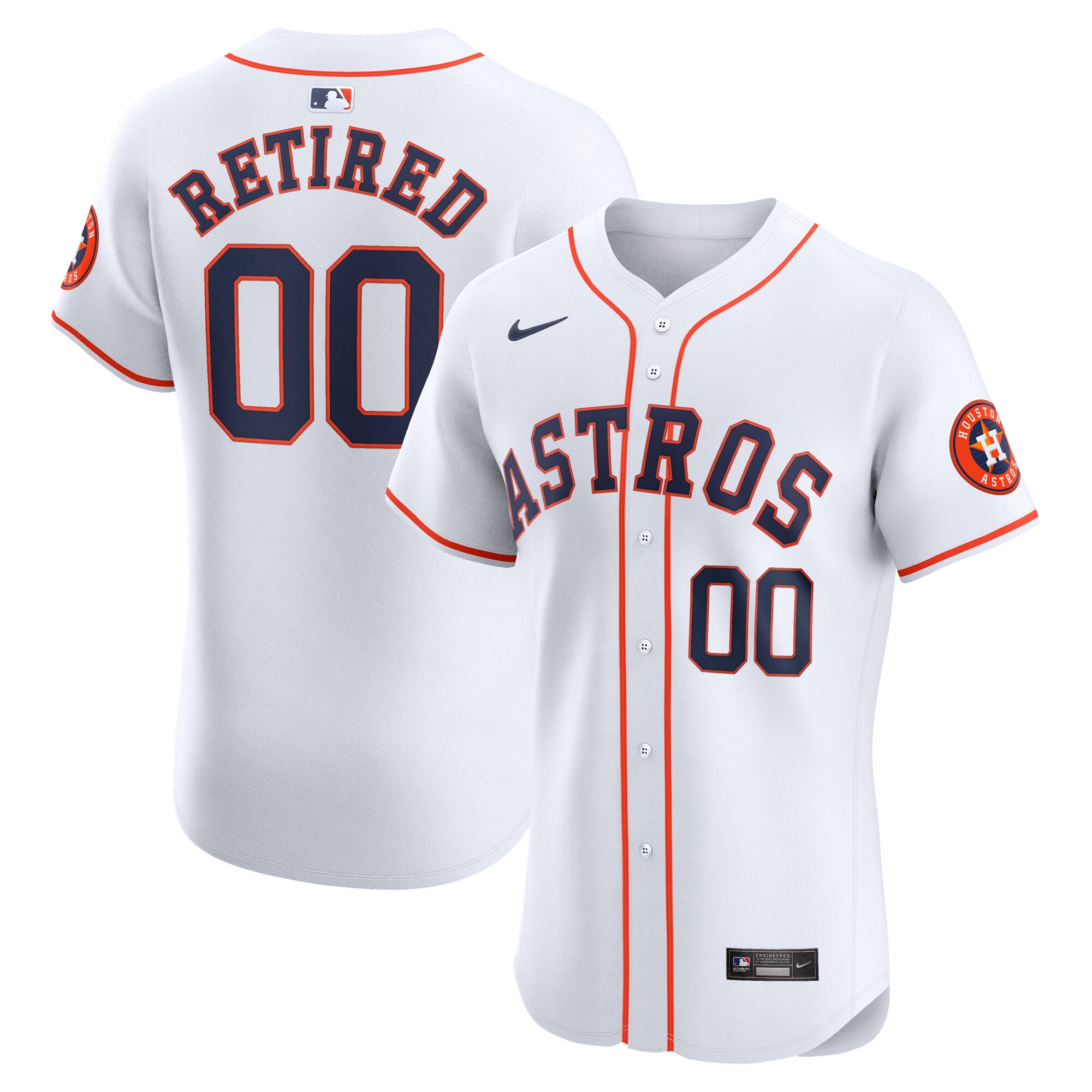 Houston Astros Home Elite Pick-a-player Retired Roster Jersey - White