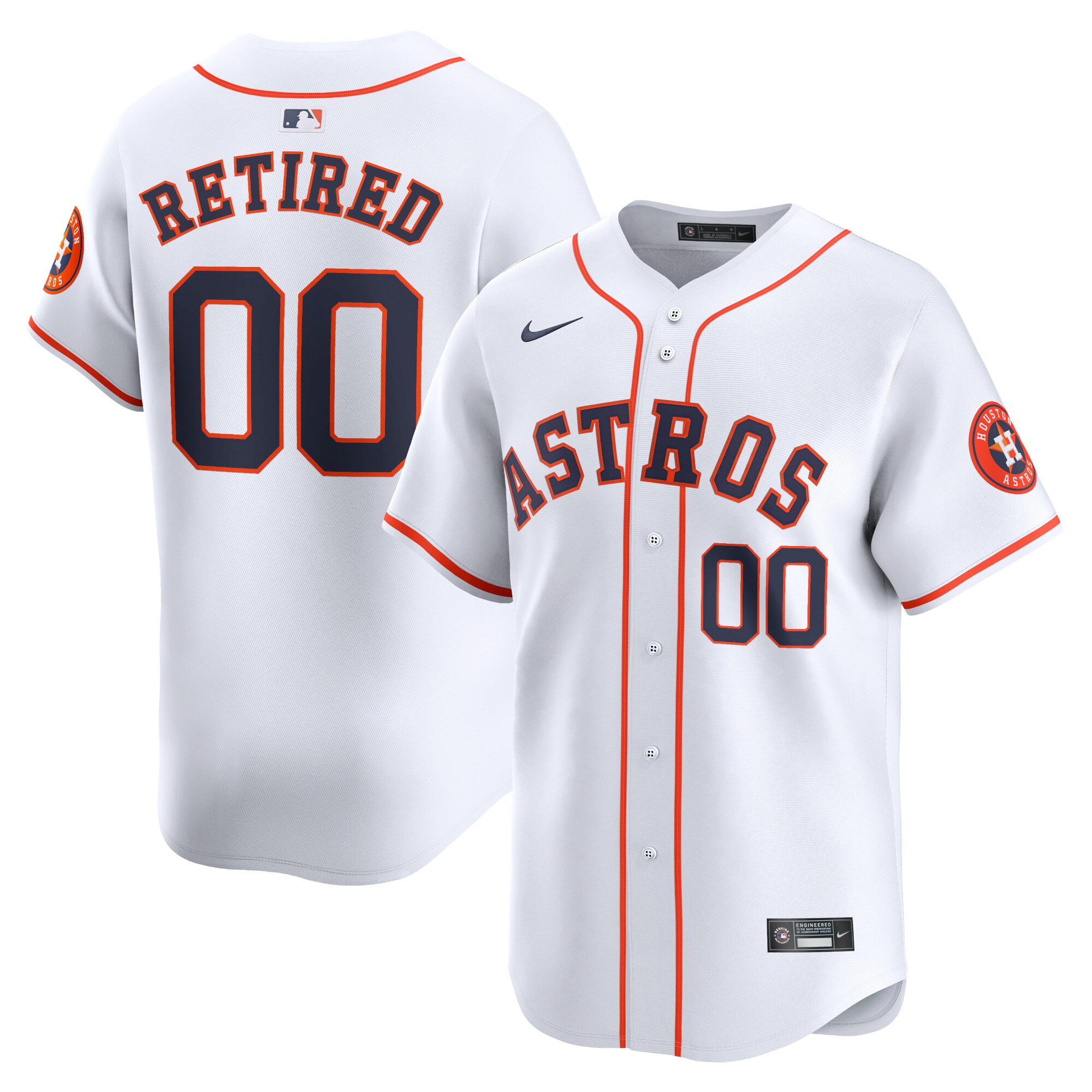 Houston Astros Home Limited Pick-a-player Retired Roster Jersey - White