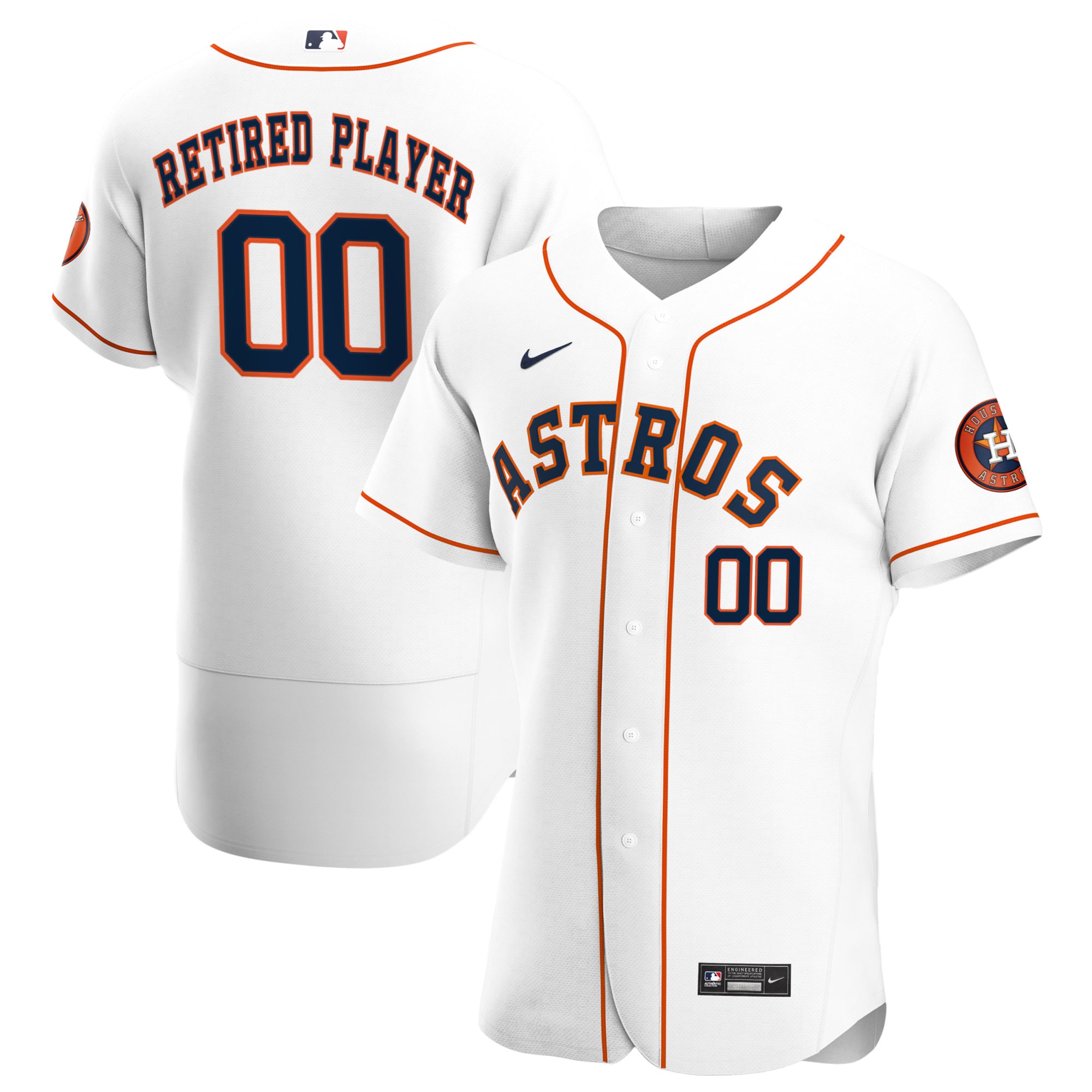 Houston Astros Home Pick-a-player Retired Roster Authentic Jersey - White