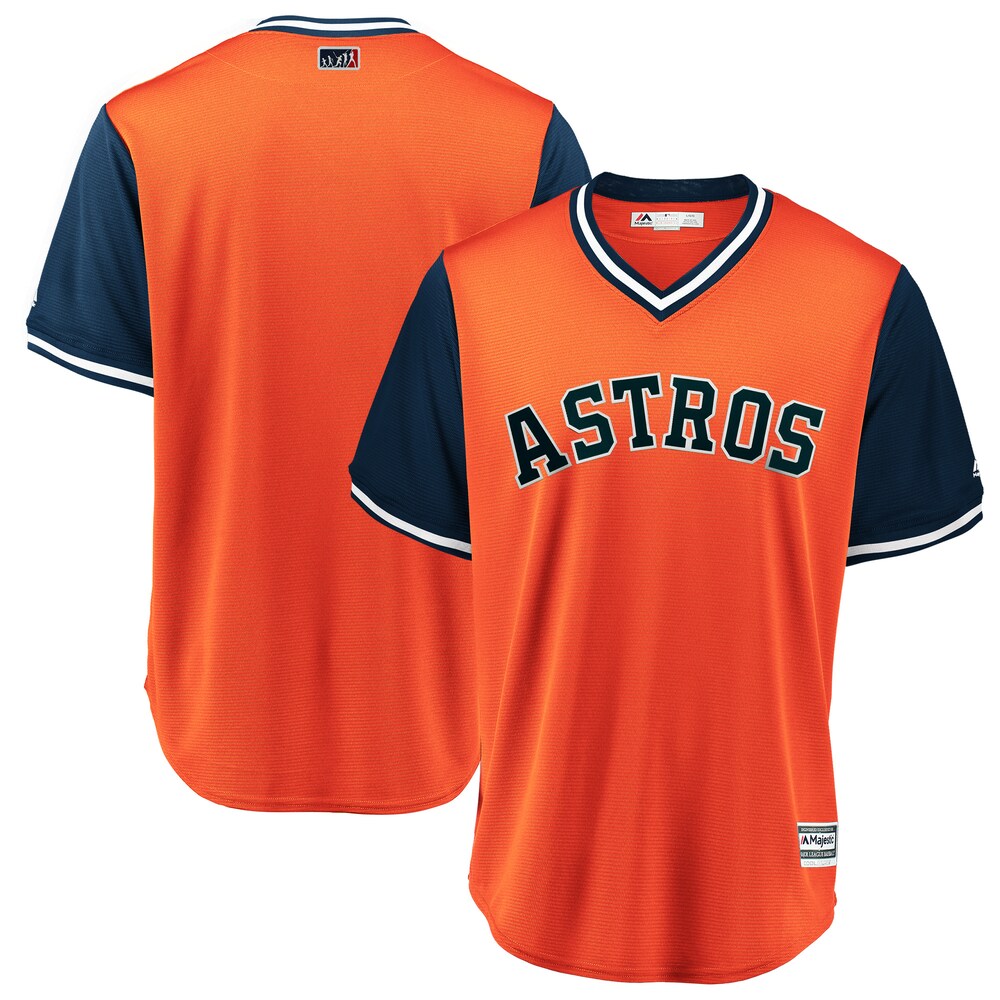 Houston Astros Majestic 2018 Players' Weekend Team Jersey - Orange/navy