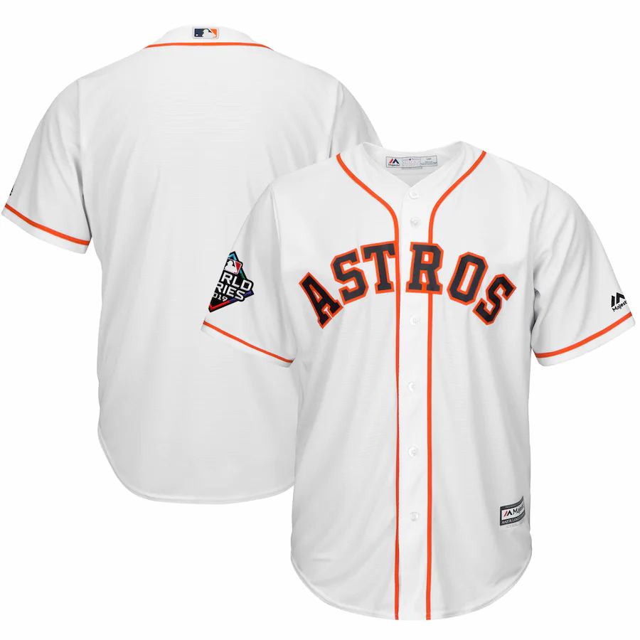 Houston Astros Majestic 2019 World Series Bound Official Cool Base Team Jersey – White