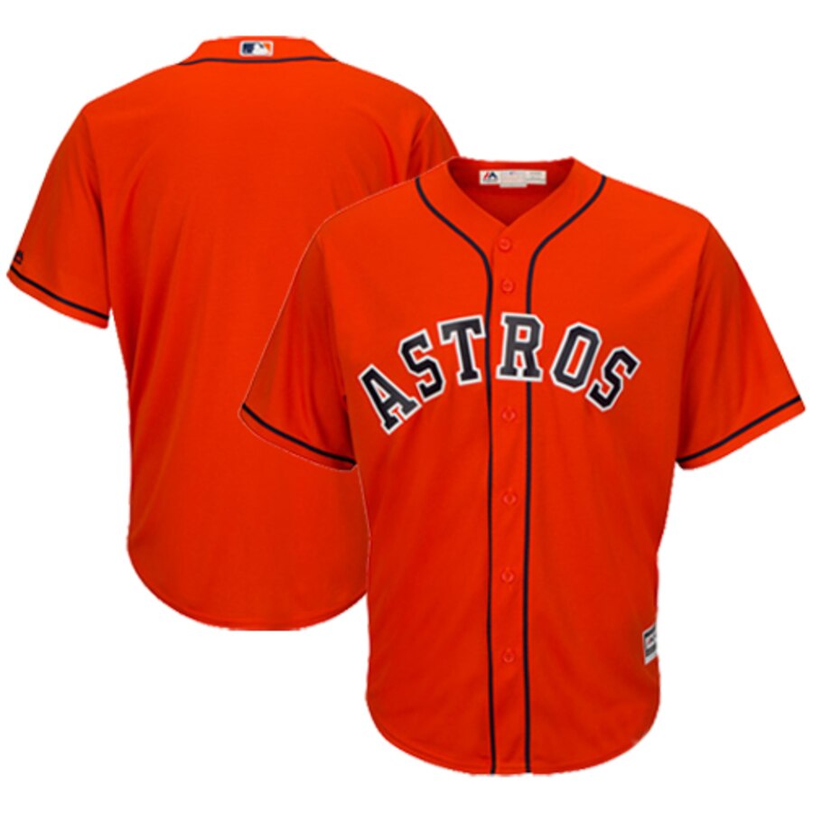 Houston Astros Majestic Official Cool Base Jersey – Orange