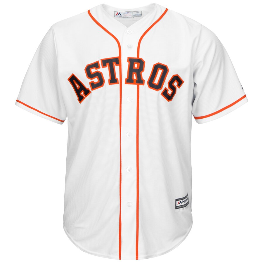 Alternative view of Houston Astros Majestic Official Cool Base Jersey – White