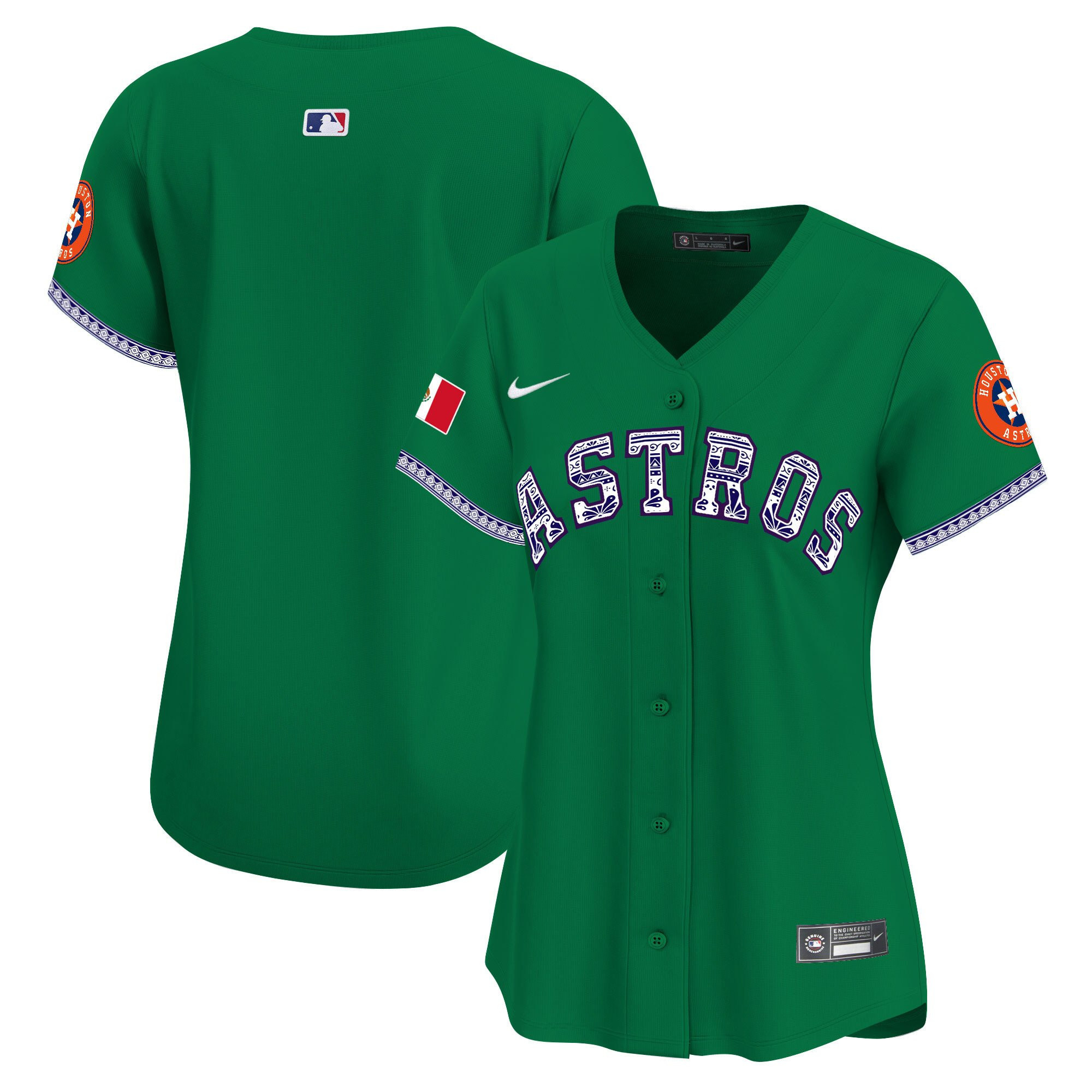 Houston Astros Mexico Women Jersey - Green 