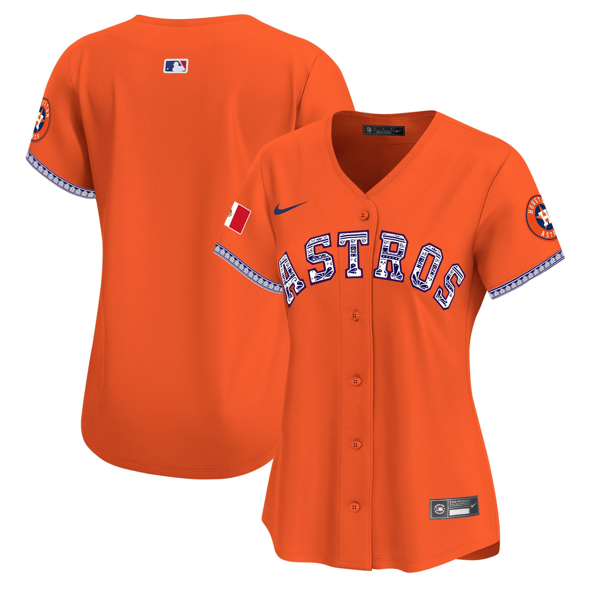 Houston Astros Mexico Women Jersey - Orange 