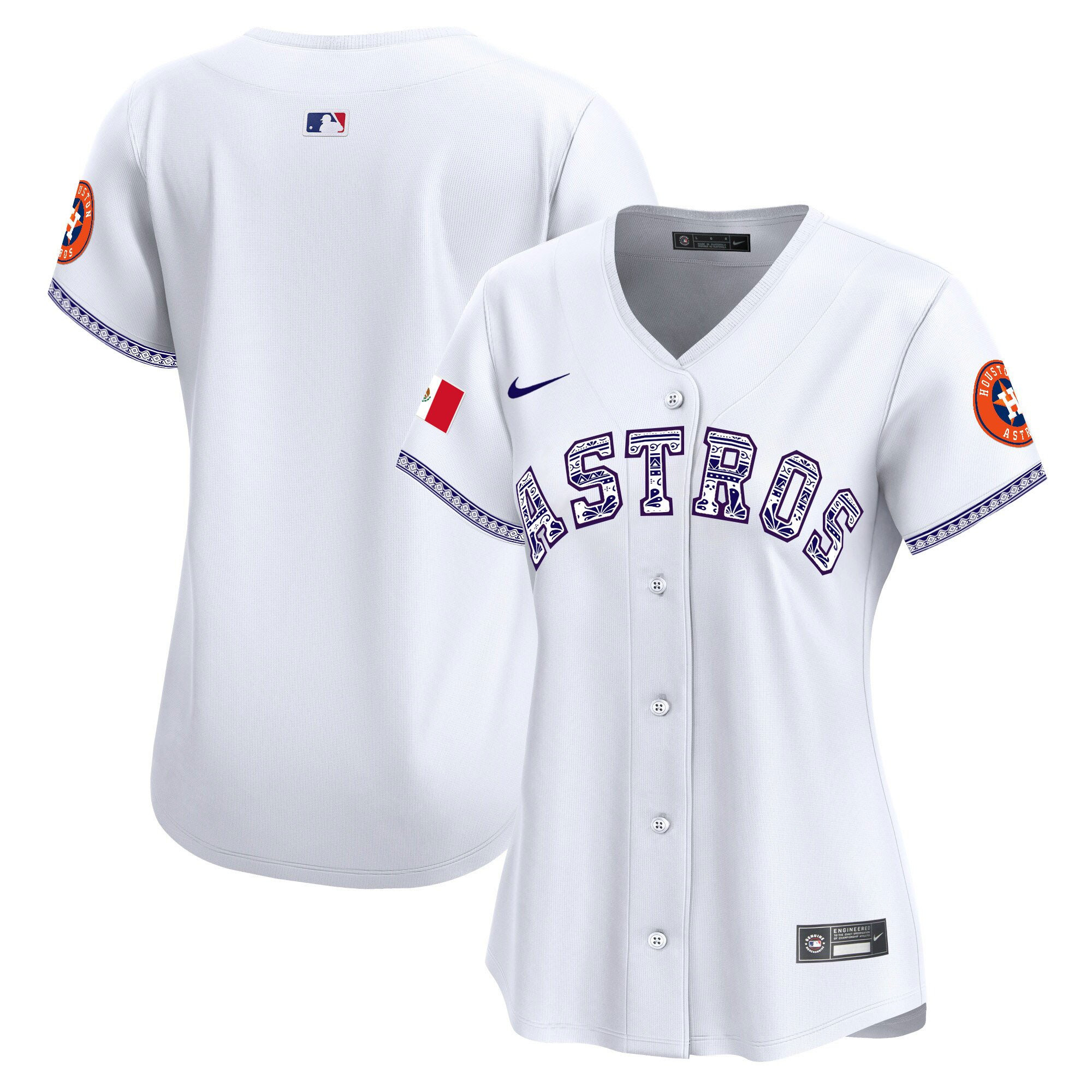 Houston Astros Mexico Women Jersey - White 