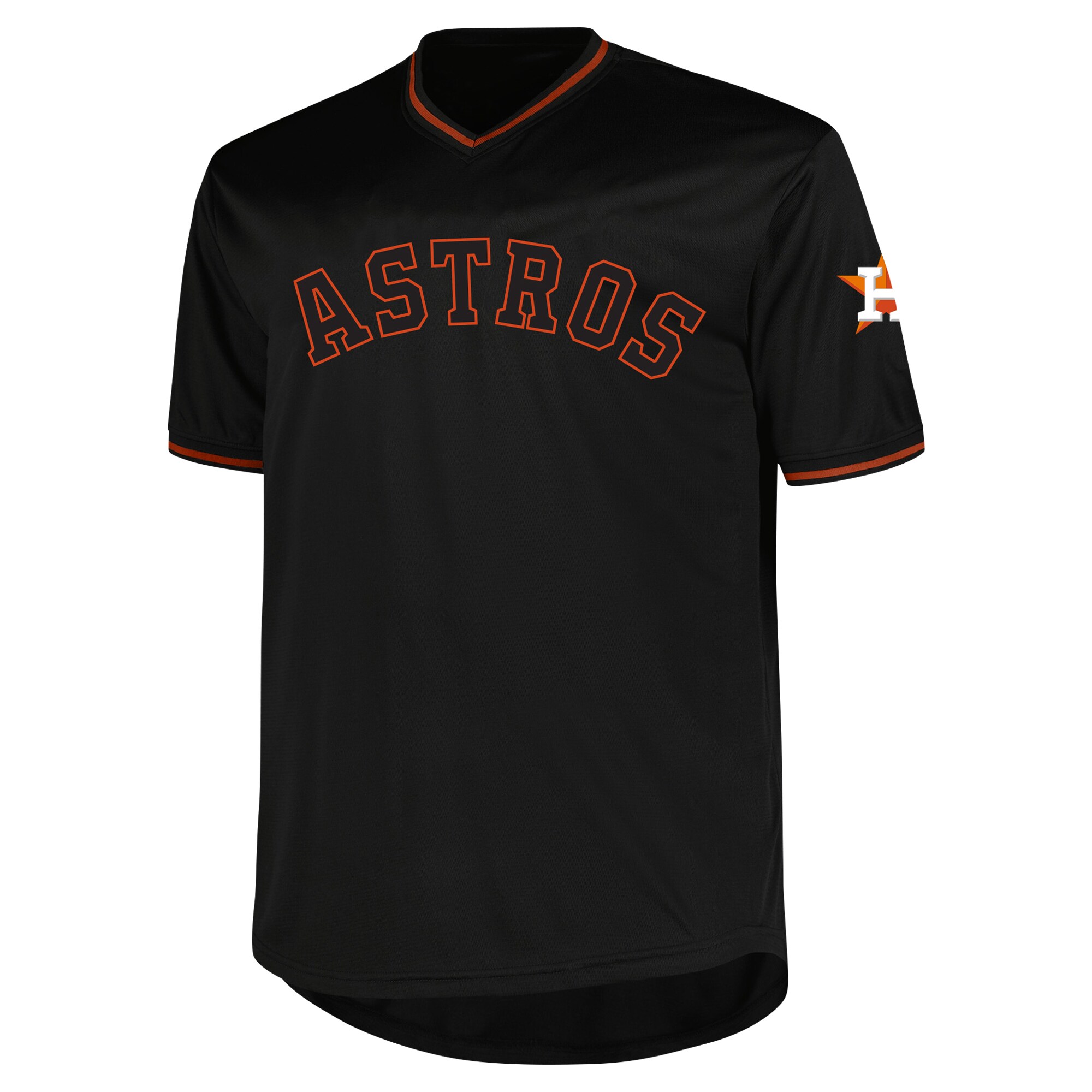 Alternative view of Houston Astros Profile Big & Tall Pop Fashion Jersey - Black
