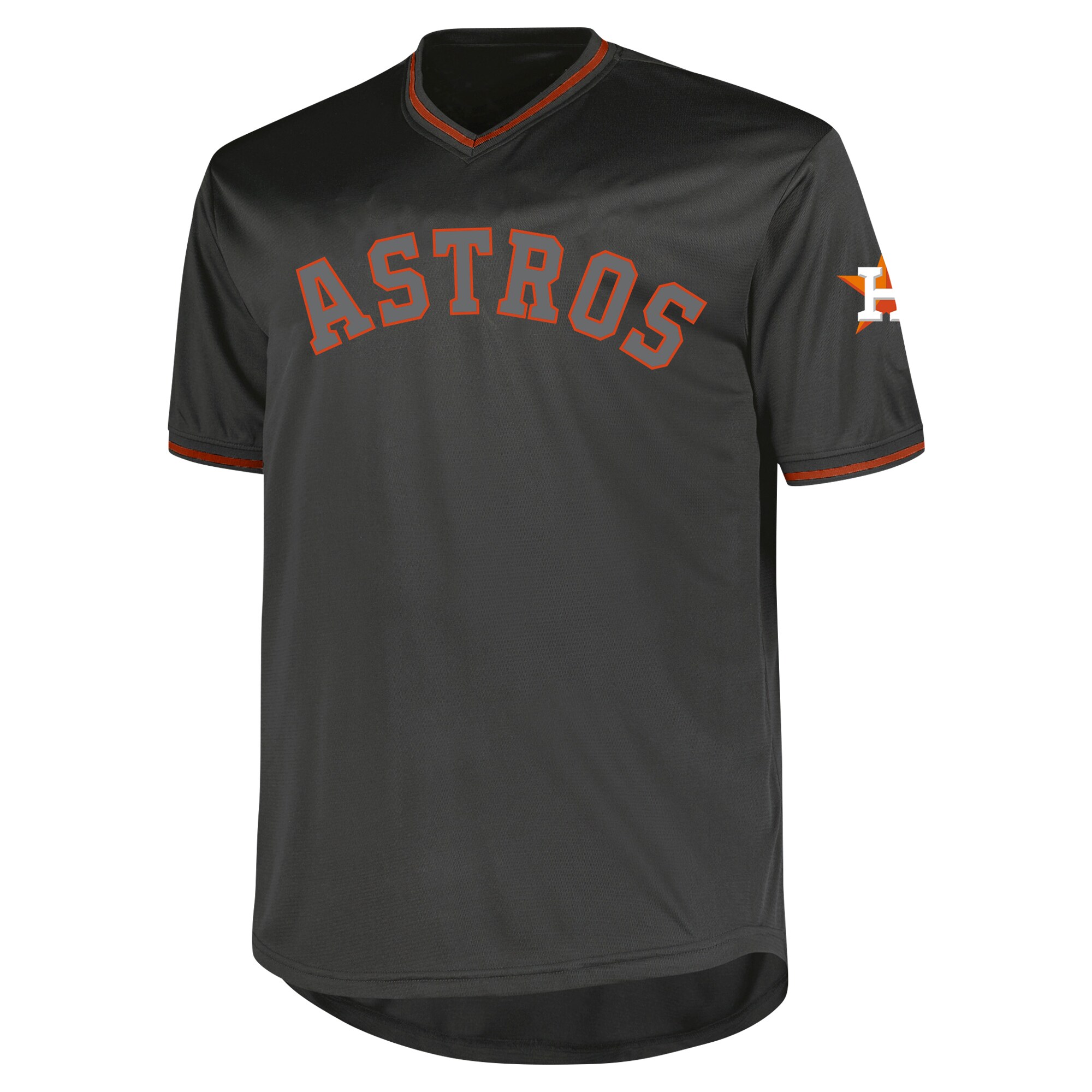 Alternative view of Houston Astros Profile Big & Tall Pop Fashion Jersey - Charcoal