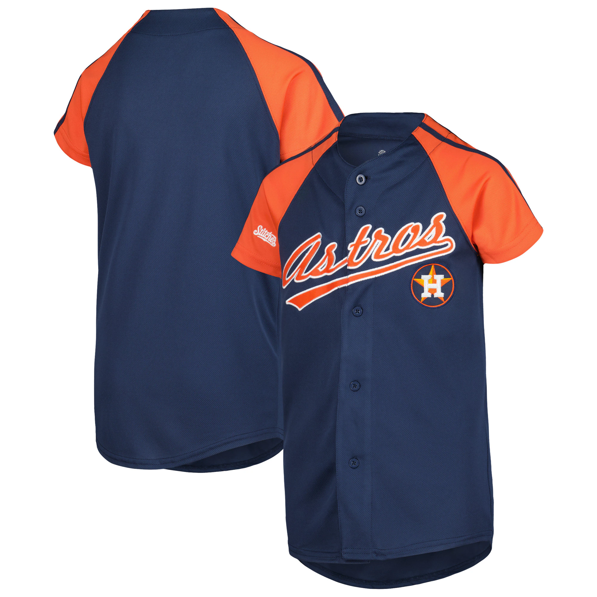 Houston Astros Stitches Youth Team Jersey - Navy/orange