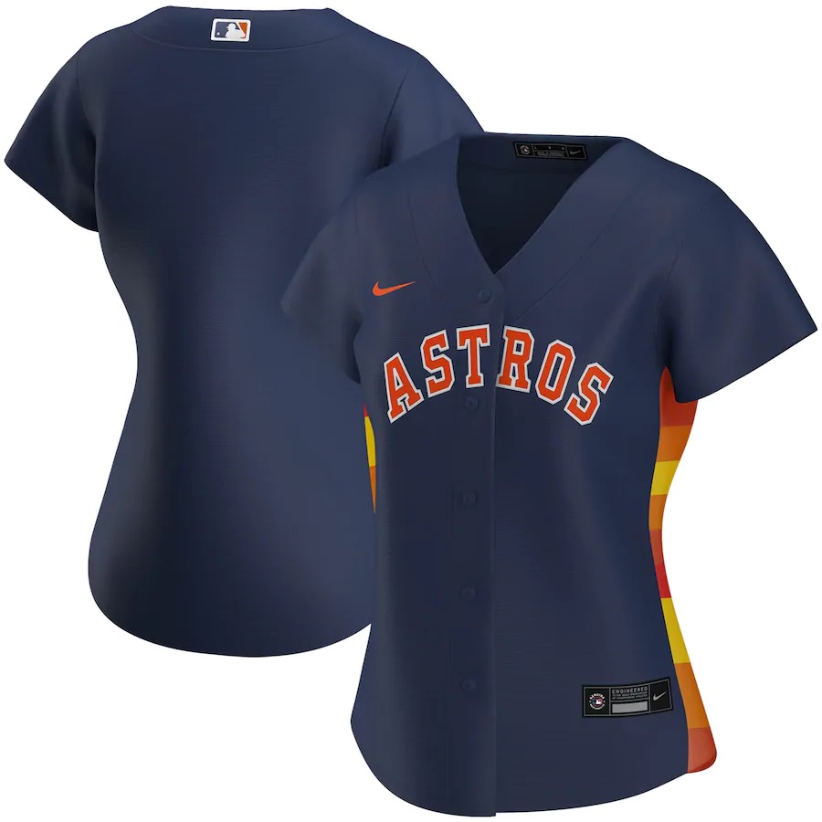 Houston Astros Women's Alternate 2020 Replica Team Jersey ÃƒÂ¢Ã¢â€šÂ¬Ã¢â‚¬Å“ Navy